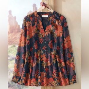 Coldwater Creek fall blouse L